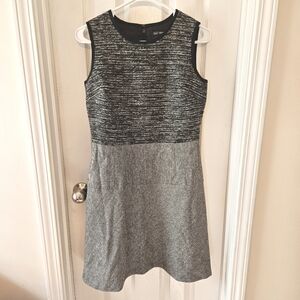 Brooks Brothers Gray Wool Blend Tweed Dress